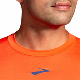Brooks High Point Long Sleeve t-shirt de course à manches longues pour homme - Bright Orange