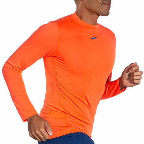 Brooks High Point Long Sleeve t-shirt de course à manches longues pour homme - Bright Orange