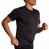 Brooks Luxe Short Sleeve T-shirt de course à manches courtes homme - Black