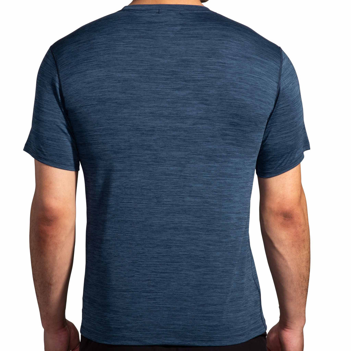 Brooks Luxe Short Sleeve T-shirt de course à manches courtes homme - Heather Blue Slate