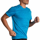 Brooks Luxe Short Sleeve T-shirt de course à manches courtes homme - Heather Cerulean
