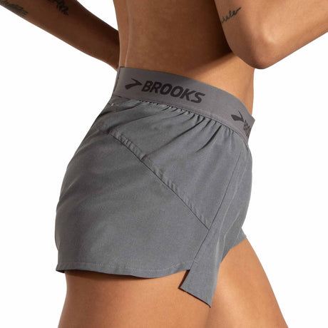 Brooks Chaser 3-inch shorts de course à pied pour femme - Heather Charcoal