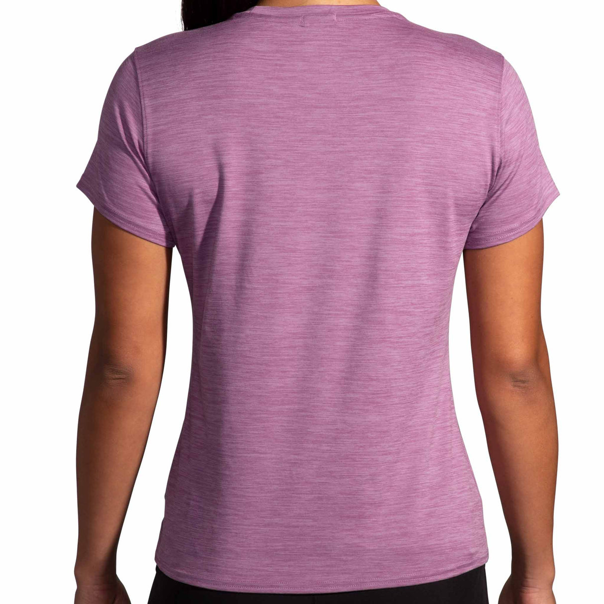 Brooks Luxe T-shirt de course à pied à manches courtes pour femme - Heather Washed Plum