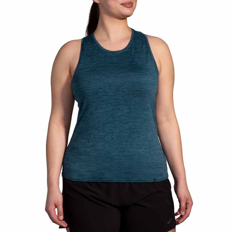 Brooks Luxe Tank camisole de course à pied pour femme - Heather Ocean Drive