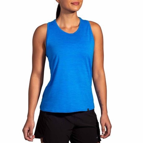 Brooks Luxe Tank camisole de course à pied pour femme - Heather Azure Blue