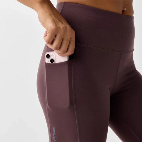 Brooks Chaser cuissard de course 7 po pour femme - Cocoa