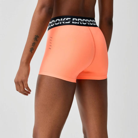Brooks PR Elite short de course 3 po pour femme - Cyber Peach / Black
