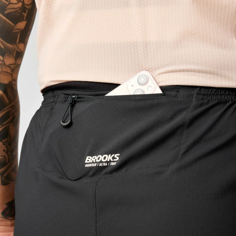 Brooks Cascadia short de trail 2-en-1 3 po pour femme - Noir