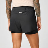 Brooks Cascadia short de trail 2-en-1 3 po pour femme - Noir