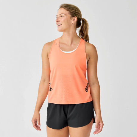 Brooks Hyperion Elite camisole de course pour femme - Cyber Peach