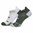 Brooks Ghost Lite No Show 2-Pack chaussettes de course à pied unisexes - Olive / White et White / Olive