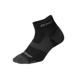 2XU 1/4 Crew Vectr Light Cushion bas de course a pied unisexe noir titane