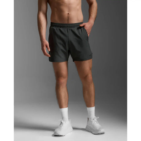 2XU Aero 5 Inch short de course à pied pour homme - Jupiter / Noir réfléchissant