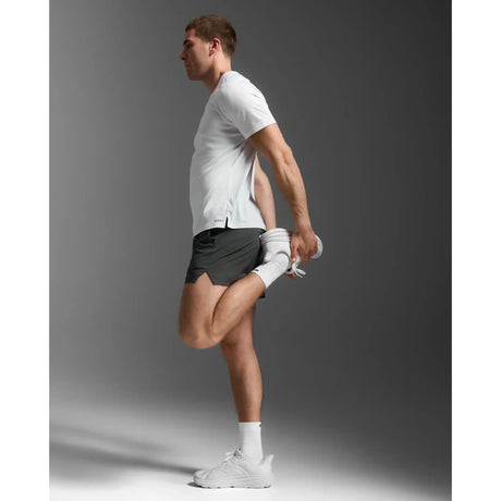 2XU Aero 5 Inch short de course à pied pour homme - Jupiter / Noir réfléchissant