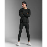 2XU Aero Mesh collants de coure homme - Noir / Argent réfléchissant