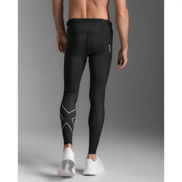 2XU Aero Mesh collants de coure homme - Noir / Argent réfléchissant