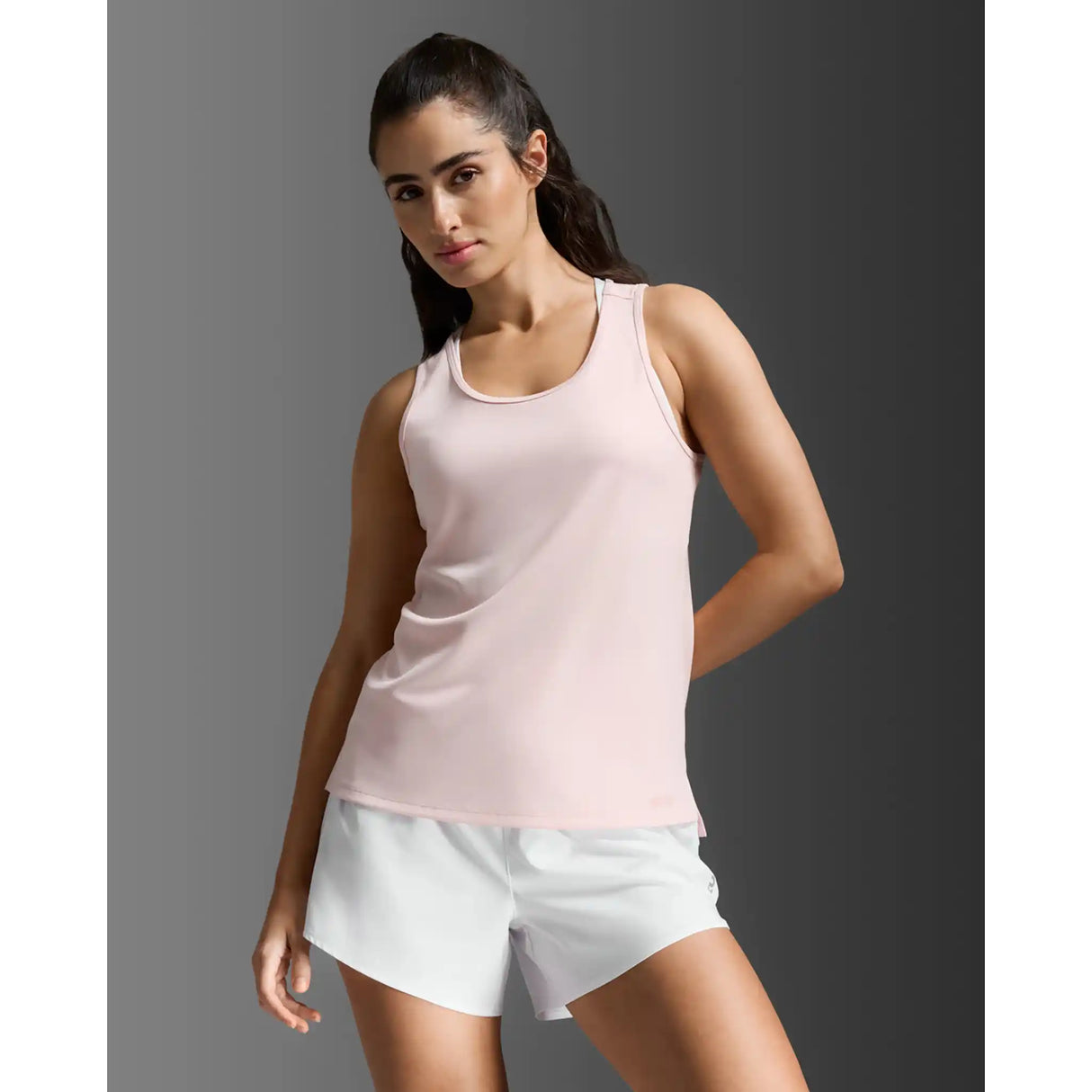 2XU Aero camisole de course à pied femme - Pink Frost / Pink Frost Reflective