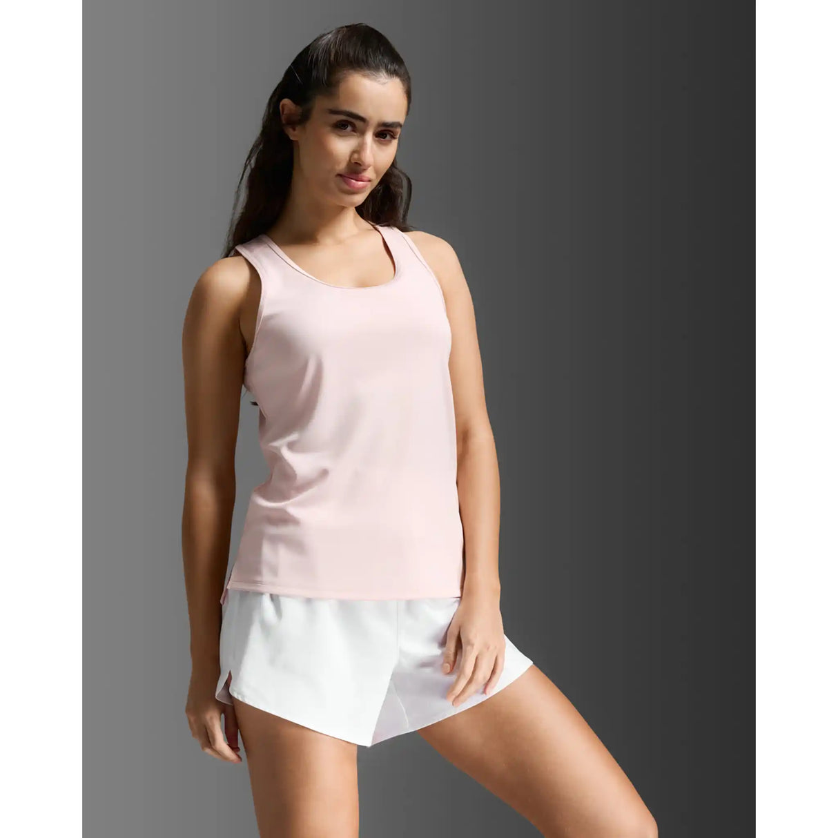 2XU Aero camisole de course à pied femme - Pink Frost / Pink Frost Reflective