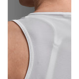 2XU Aero camisole de course à pied femme - White / Silver Reflective