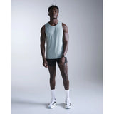 2XU Aero camisole homme - Smoke Blue / Reflective Black