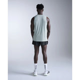 2XU Aero camisole homme - Smoke Blue / Reflective Black