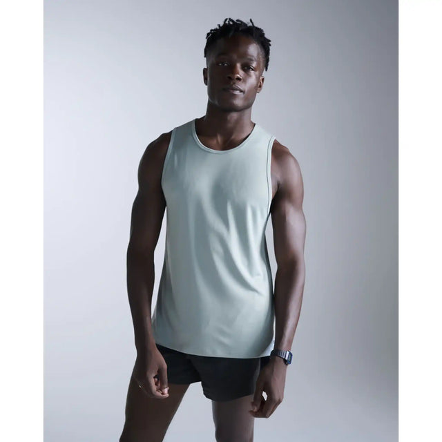 2XU Aero camisole homme - Smoke Blue / Reflective Black