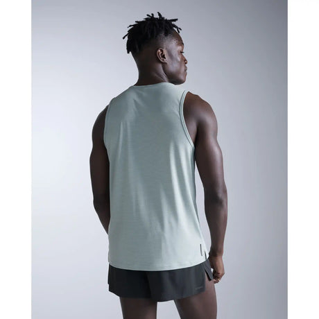 2XU Aero camisole homme - Smoke Blue / Reflective Black
