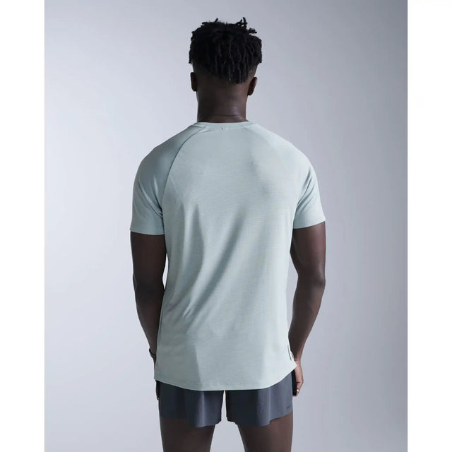 2XU Aero t-shirt de course à pied homme - Smoke Blue / Black Reflective