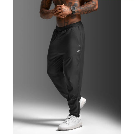 2XU Aero Woven Jogger homme - Noir / Argent réfléchissant