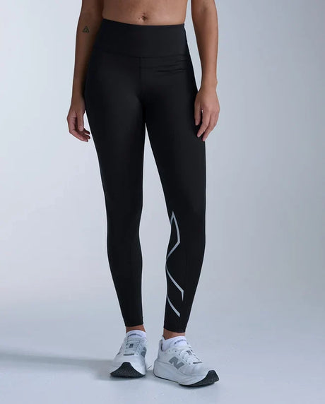 2XU Core Hi-Rise high-waisted compression tights for women - Black / Silver