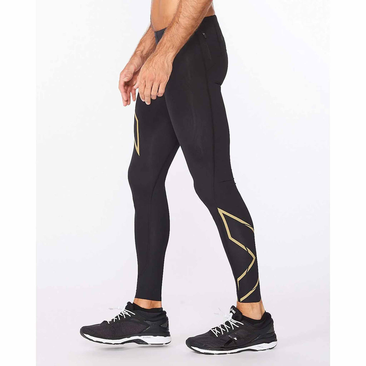 2XU MCS Run Compression legging de course a pied sport pour homme - Noir / Or