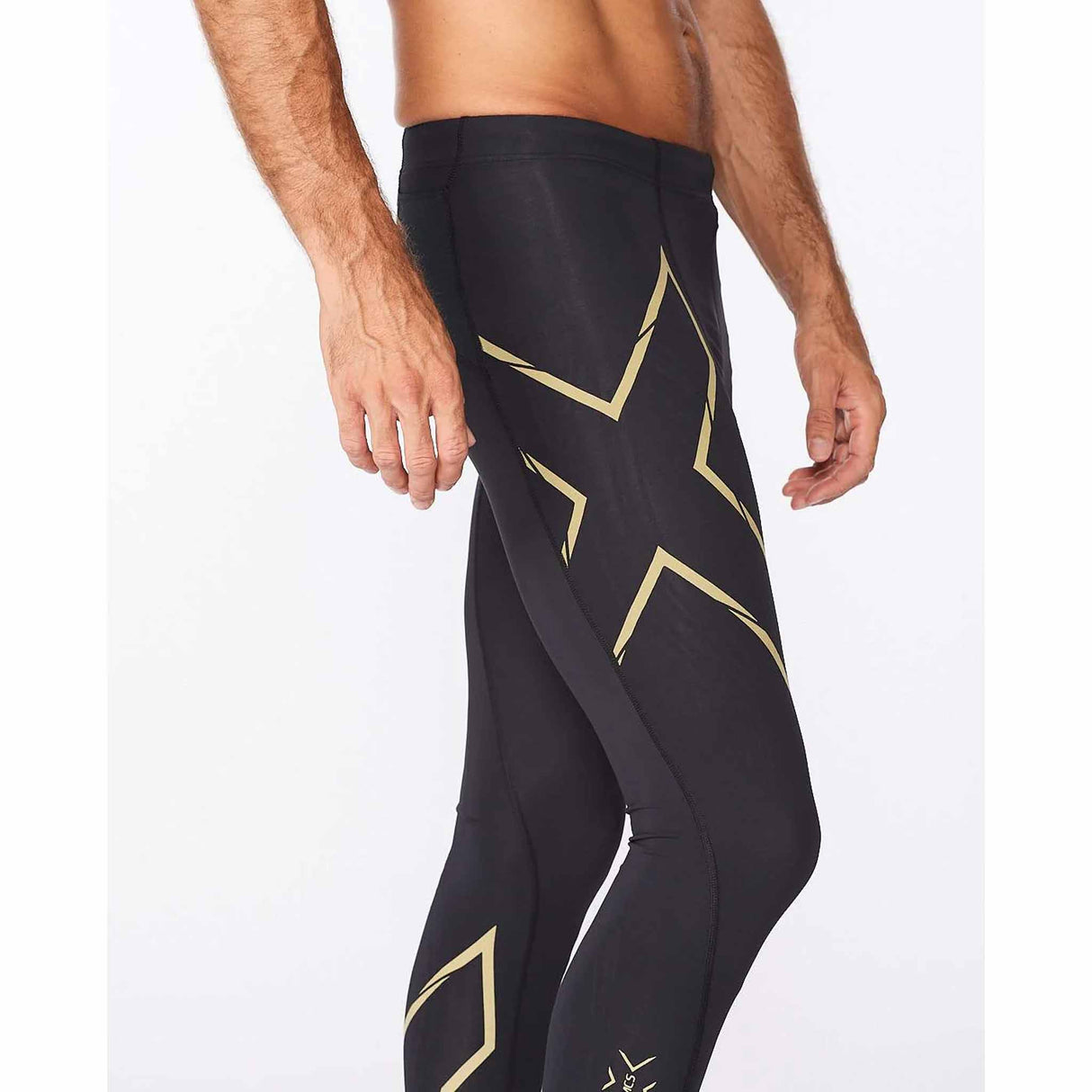 2XU MCS Run Compression legging de course a pied sport pour homme - Noir / Or