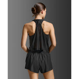 2XU Light Speed React Singlet femme - Noir / Noir réfléchissant