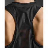 2XU Light Speed React Singlet femme - Noir / Noir réfléchissant