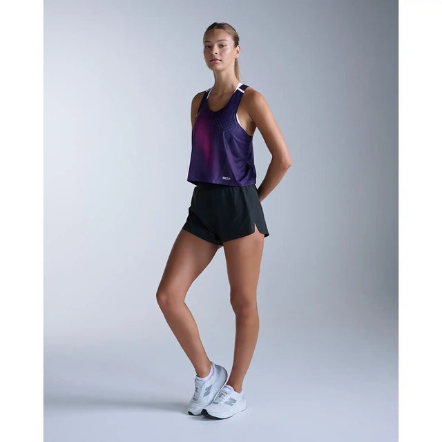 2XU Light Speed React Singlet femme - Violet Mist / Lavender Reflect