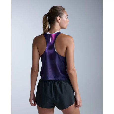 2XU Light Speed React Singlet femme - Violet Mist / Lavender Reflect