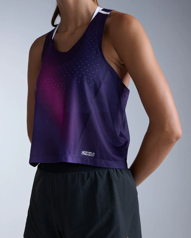 2XU Light Speed React Singlet femme - Violet Mist / Lavender Reflect
