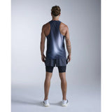 2XU Light Speed React camisole de course homme - Moonstone Mist / Black Reflective