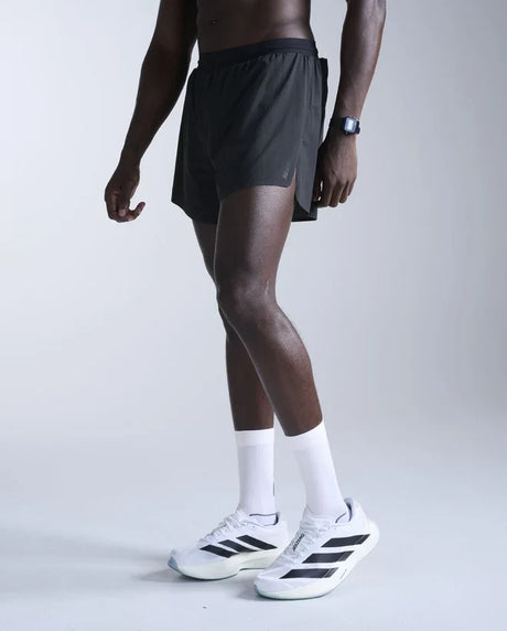 2XU Light Speed Stash 5-inch running shorts for men - Black / Black Reflective