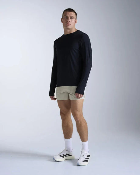 2XU Light Speed Stash 5-inch running shorts for men - Pebble / Black Reflective