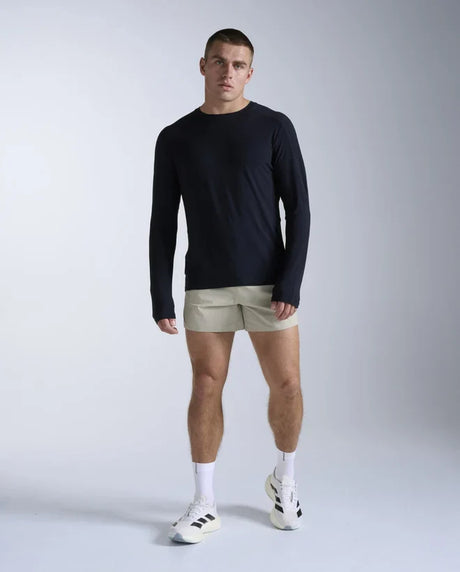 2XU Light Speed Stash 5-inch running shorts for men - Pebble / Black Reflective