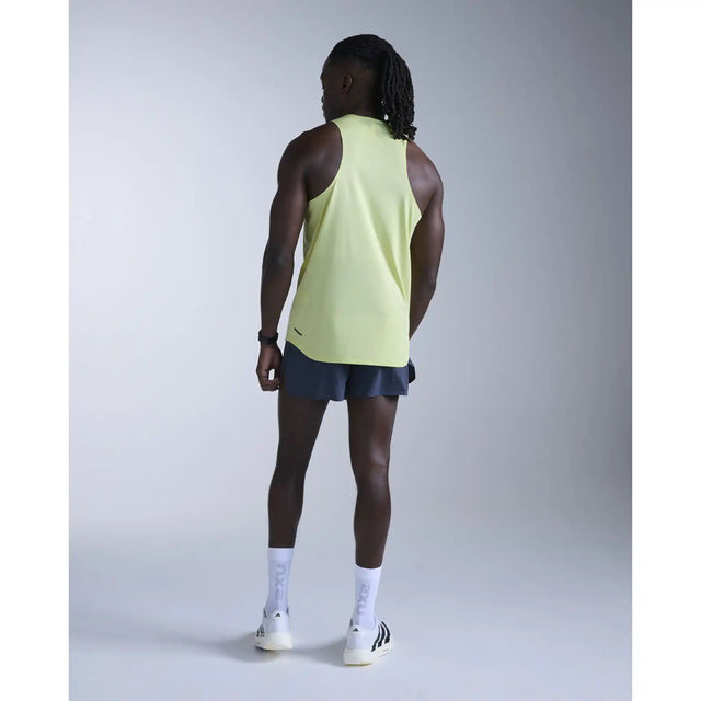 2XU Light Speed Tech camisole de course homme - Cool Matcha / Black Reflective
