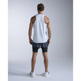 2XU Light Speed Tech camisole de course homme - Moonstone / Black Reflective