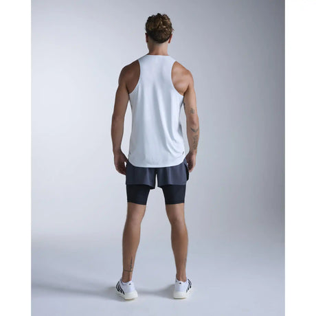2XU Light Speed Tech camisole de course homme - Moonstone / Black Reflective