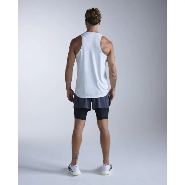 2XU Light Speed Tech camisole de course homme - Moonstone / Black Reflective