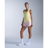 2XU Light Speed Tech camisole de course femme - Lemon Ice / Lemon Reflective