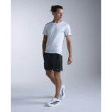 2XU T-shirt de course Light Speed Tech homme - Moonstone / Black Reflective