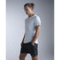 2XU T-shirt de course Light Speed Tech homme - Moonstone / Black Reflective