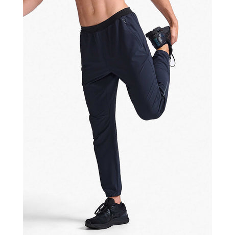 2XU Light Speed pantalons de jogging noir / noir réfléchissant homme face