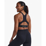 2XU Motion Racerback brassière de sport - noir / noir dos